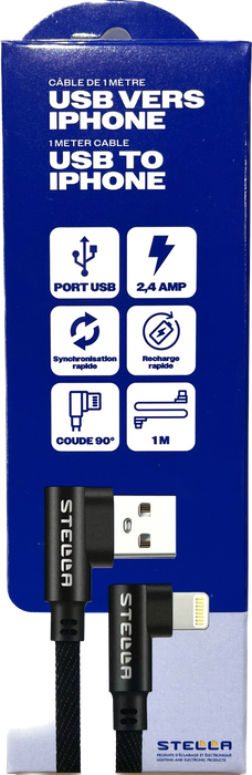 CÂBLE DE RECHARGE USB IPHONE