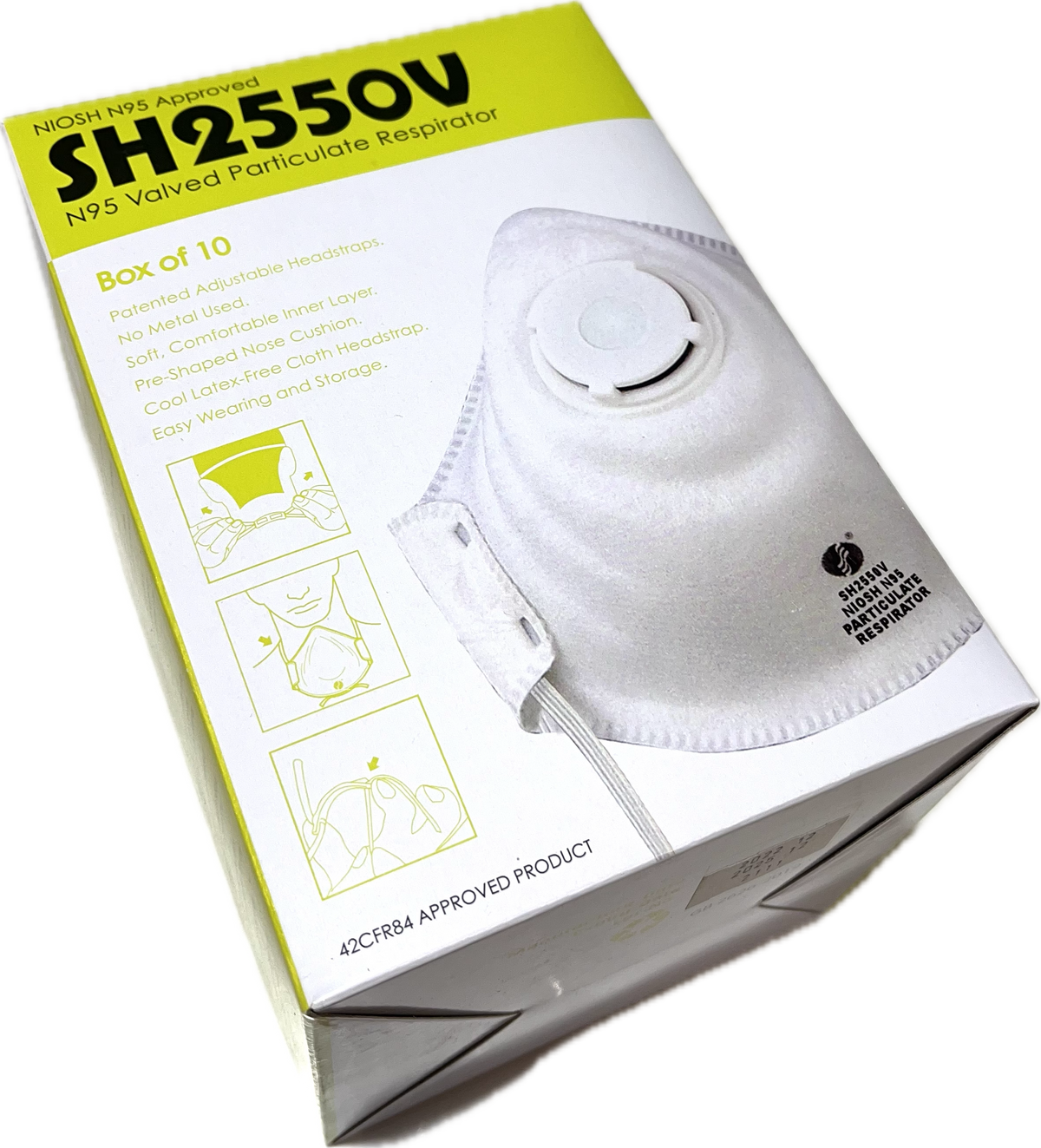 Masques FFP2 Certifiés CE - Lot De 20 Pièces 5 Couches Sans Valve - Protection Respiratoire BFE≥95%