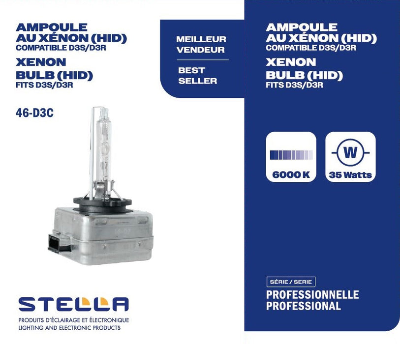6000K XENON LIGHT BULB REPLACES D3S/D3R