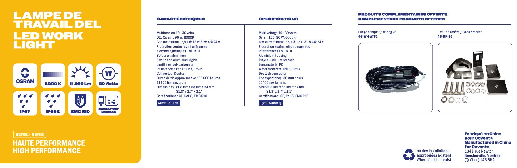 32'' 60 LED 11400 LUMEN LIGHT BAR HIGH PERFORMANCE SERIES