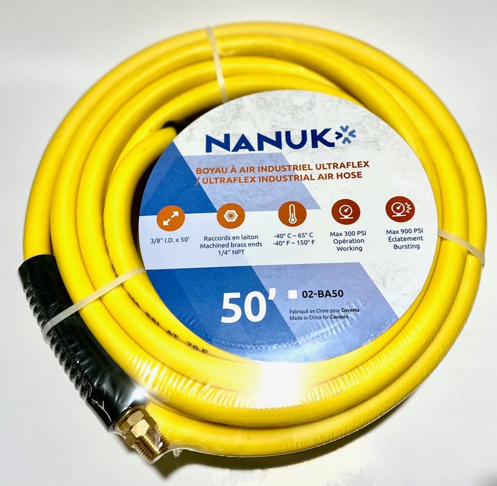 BOYAU À AIR INDUSTRIEL ULTRAFLEX 3/8" X 50' - 1/4" NPT (B2B) (CNUM:5143241433)