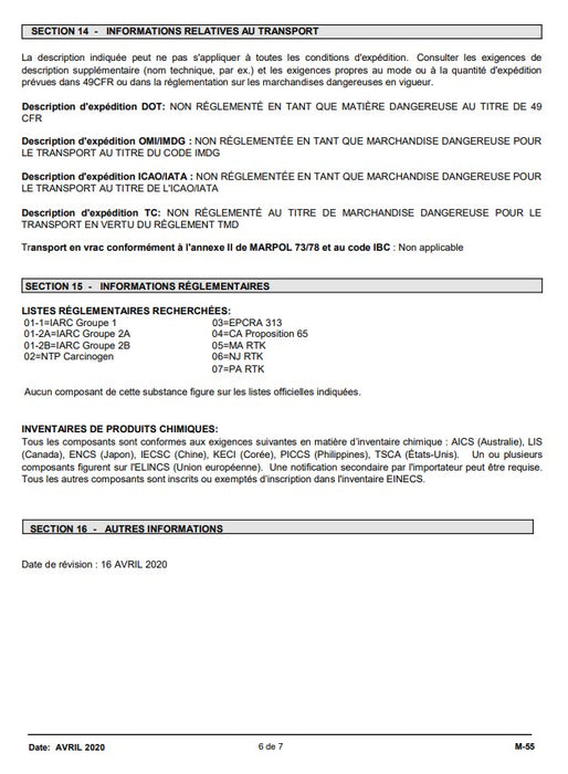 LUBRIFIANT INDUSTRIEL M55 (CANETTE)