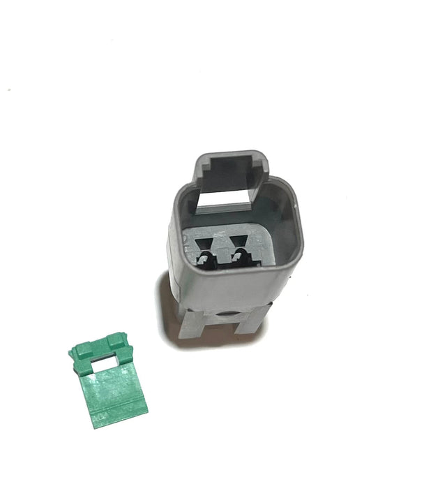 CONNECTEUR FEMELLE DEUTSCH 2 TERMINAUX AVEC BARRURE W2P (B2B) (CNUM:4188274517)