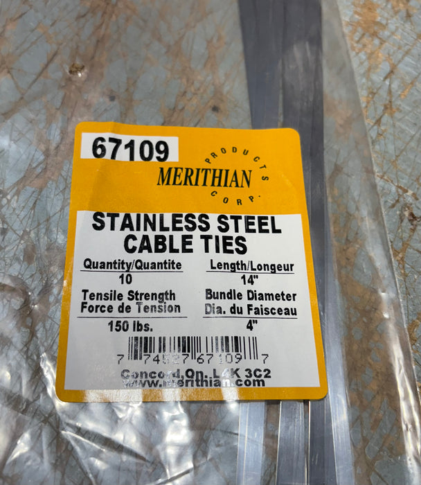 SS TIE 14  150LB 4  BUNDLE 10PCS
