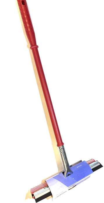10'' SQUEEGEE AND 20'' RED PLASTIC HANDLE