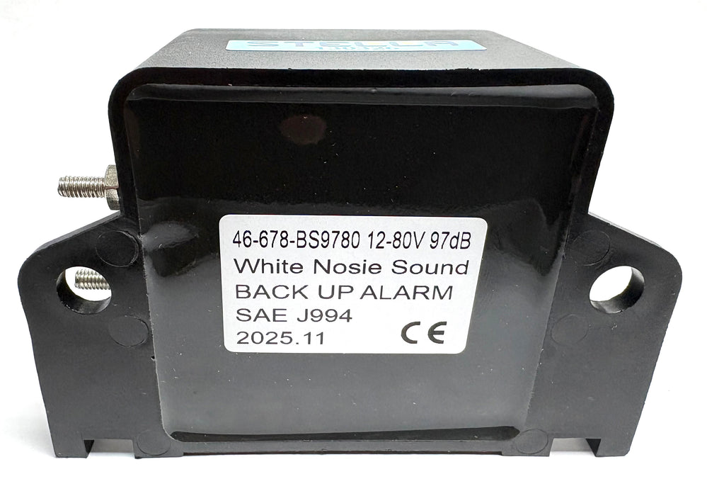 WHITE NOISE BACKUP ALARM 97 DB 12-80V HIGH PERFORMANCE SERIES