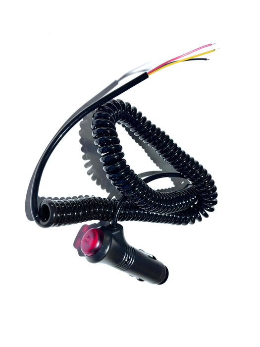 PRISE MALE 12V AVEC SELECTEUR DE MODE ET 15' DE FIL BOUDINNE (B2B) (CNUM:4186954303)