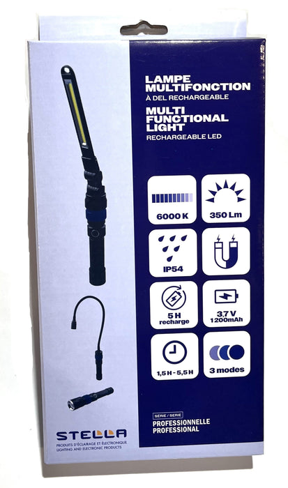 LAMPE DE TRAVAIL LED MULTIFONCTION 3 EN 1