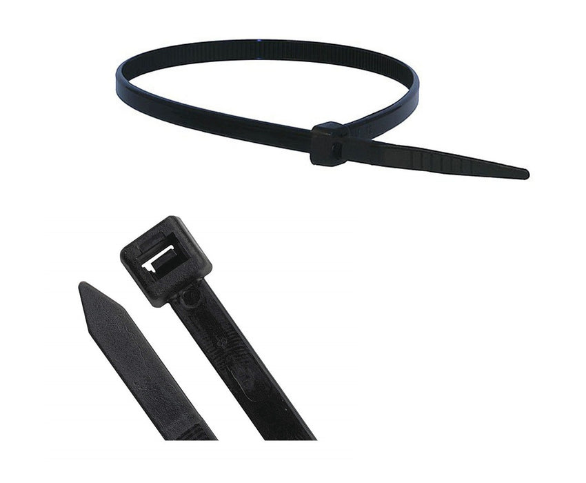 100 7'' BLACK 50 LB CABLE TIES
