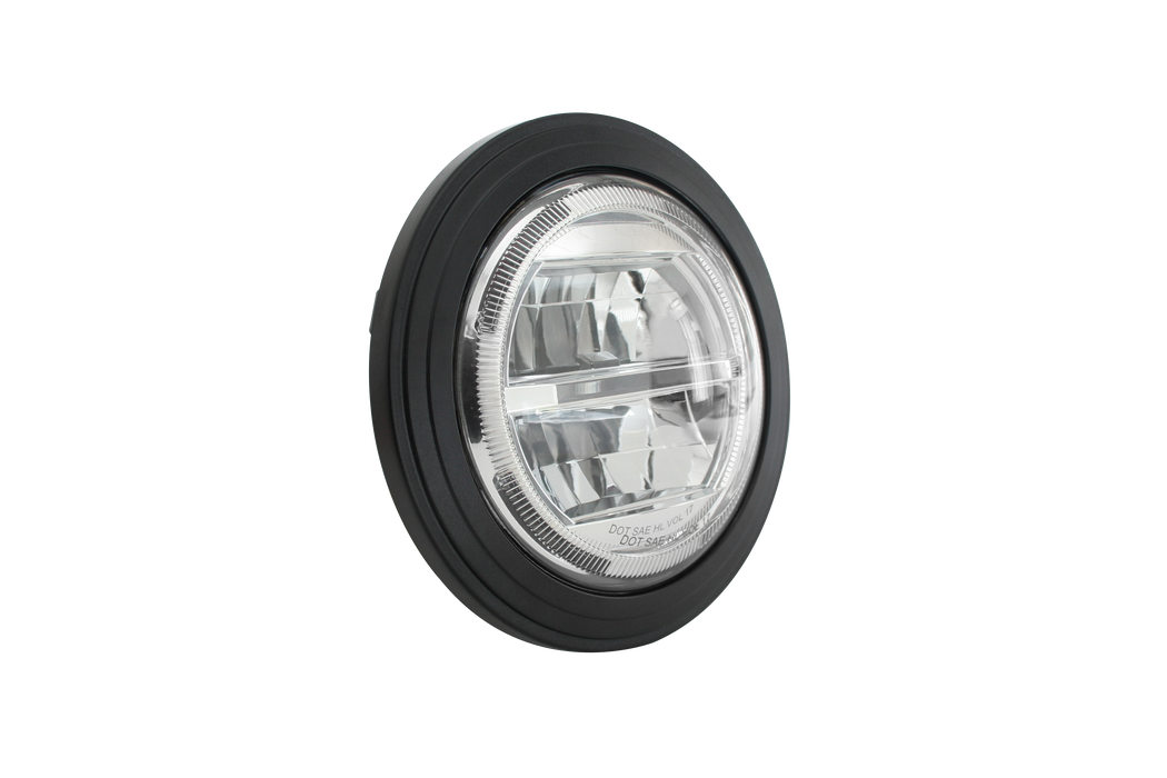 PHARE DE CONDUITE ROND 5'' -7'' DEL DOT 2400 LUMEN HAUTE PERFOR