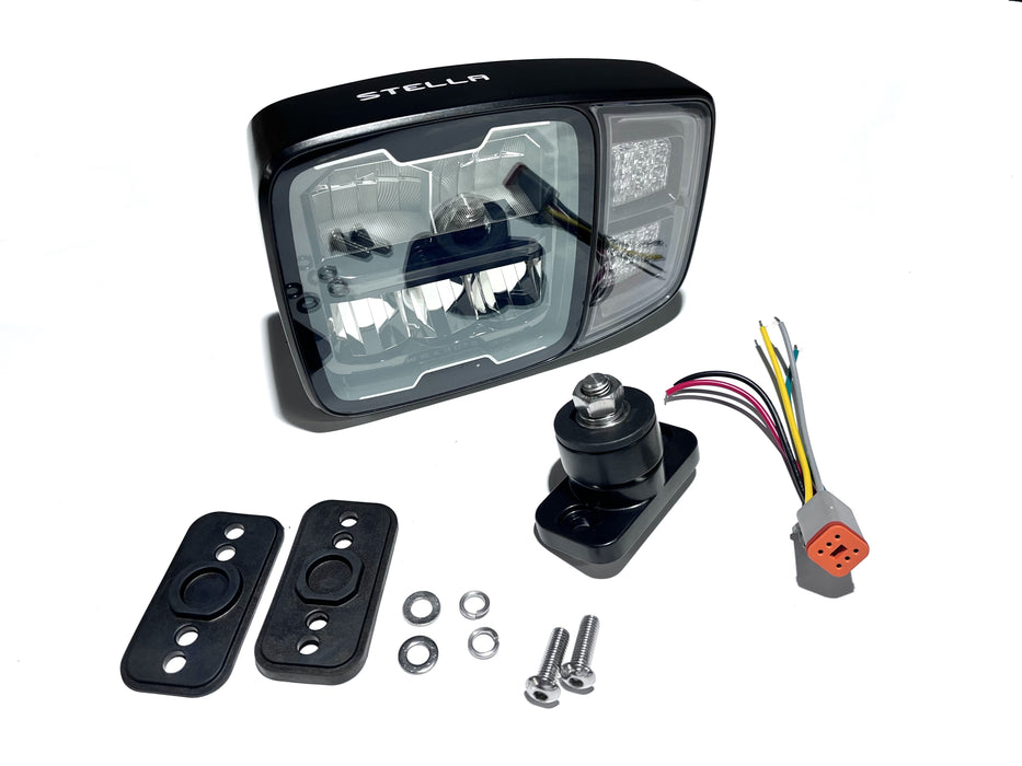 SNOWPLOW LED HEADLIGHT,EDGE SERIES,WITH HEATING LENS       DOT