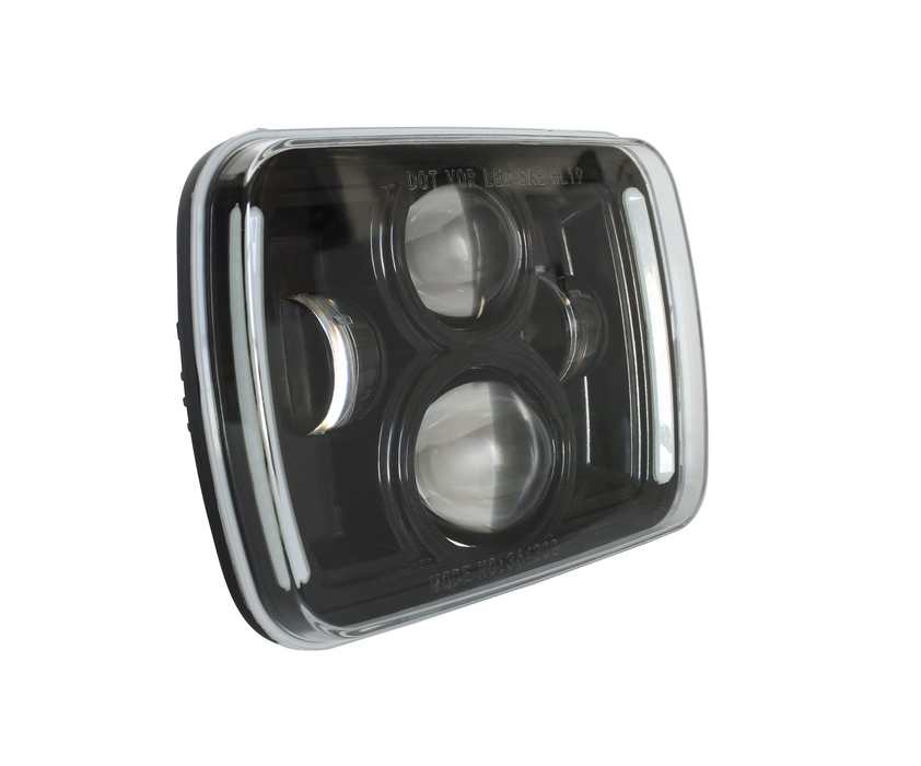 DOT APPROVED LED HEADLAMPS, 7'' SQUARE, LOW/HIGH BEAM