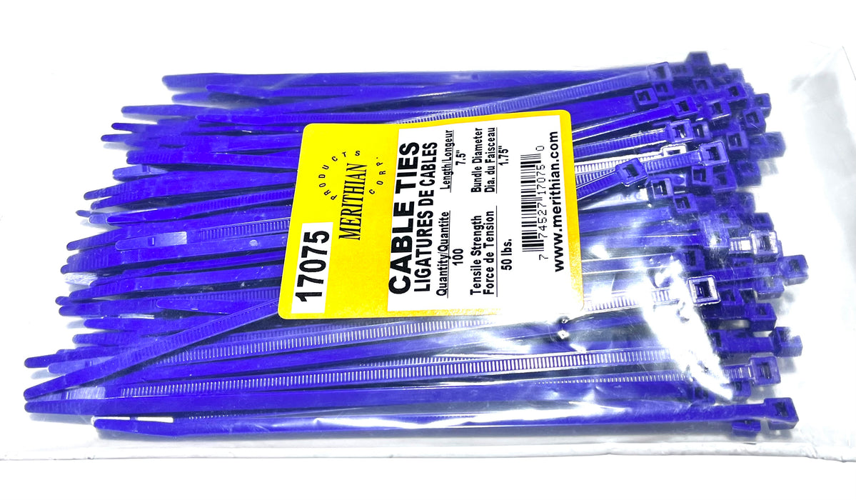 100 X 7.5''/50LB PURPLE CABLE TIES