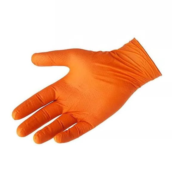 GANTS NITRILE 7,5 MM ORANGE