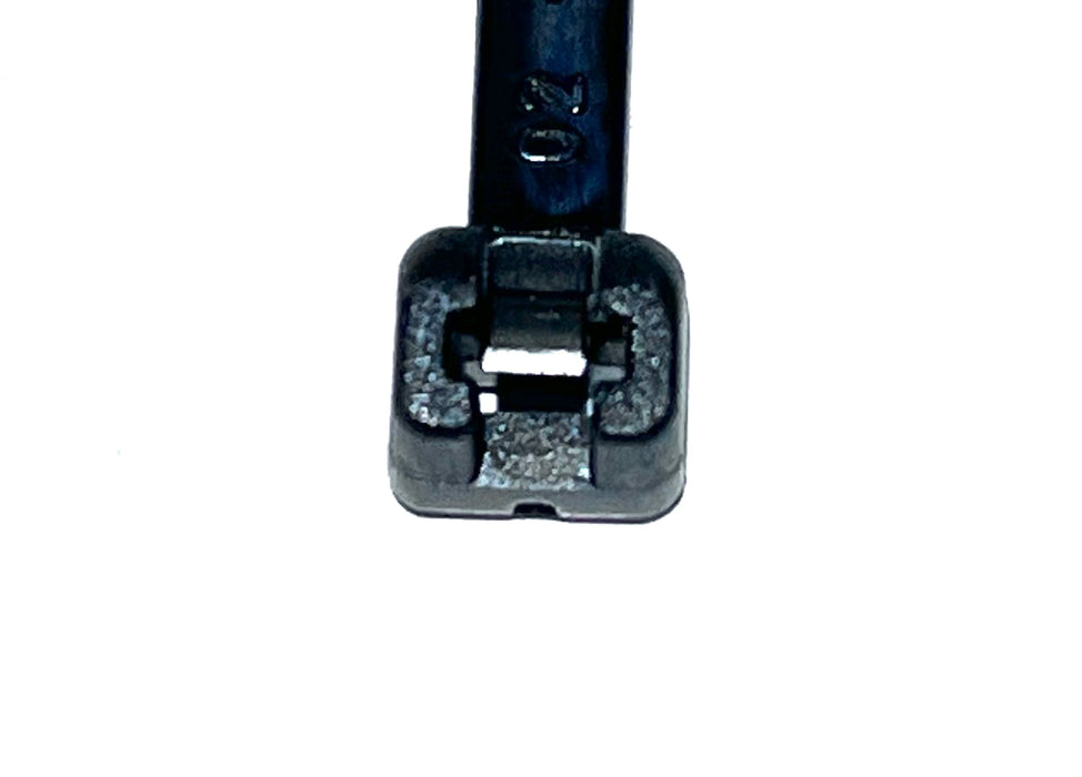 50 SERRE-CÂBLE NOIR DENT METALLIQUE LARGE 14'' 120LBS