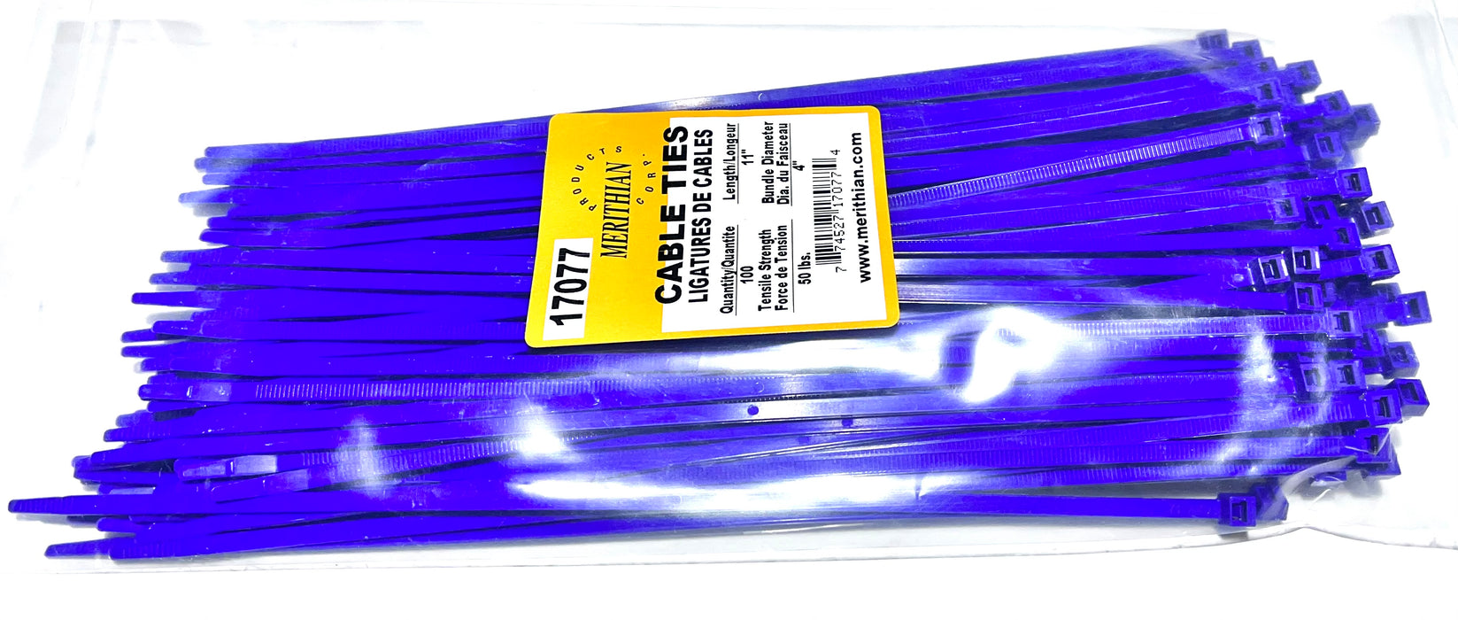 100 X 11''/50LB PURPLE CABLE TIES