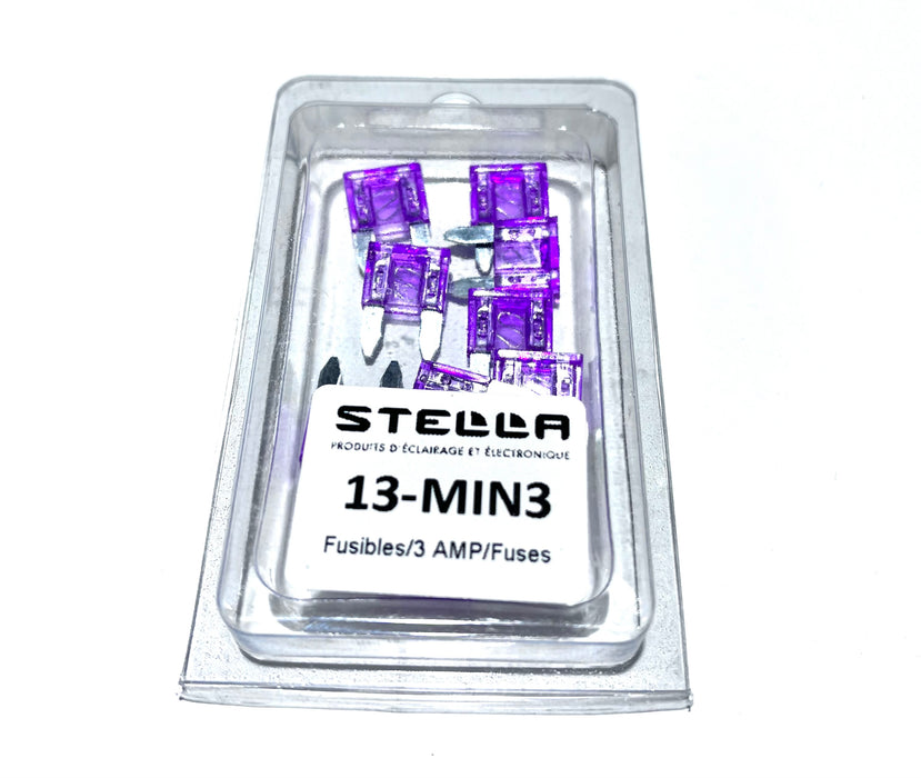 FUSIBLE MINI 3 AMP-VIOLET